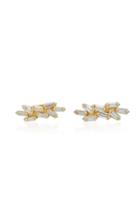 Suzanne Kalan Cluster 18k Gold Diamond Earrings
