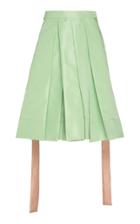 Moda Operandi Rochas Pleated Taffeta Skirt Size: 38