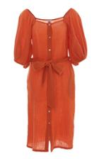 Rhode Resort Andrea Midi Button Down Dress