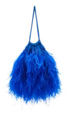 Attico Feather-embellished Cotton Pouch