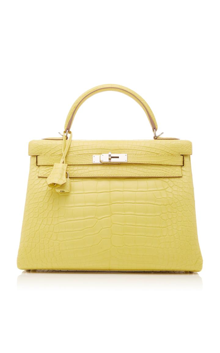 Heritage Auctions Special Collections Herms 32cm Lime Matte Alligator Kelly Bag