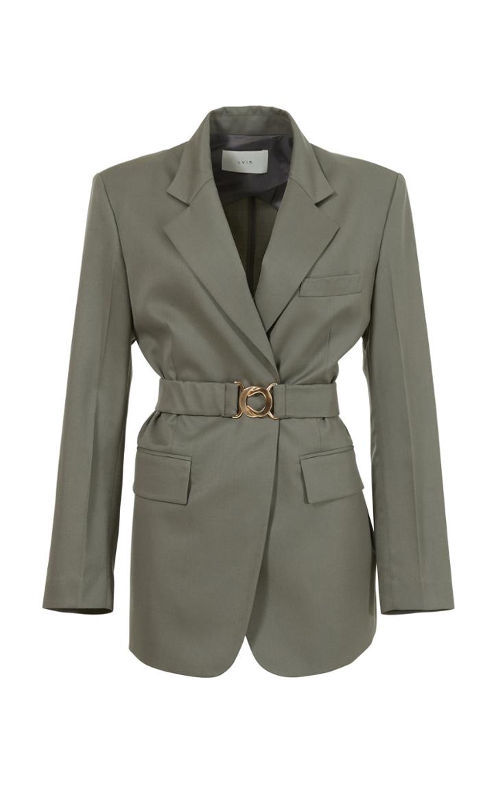 Moda Operandi Lvir Summer Wool Tailored Jacket Size: S