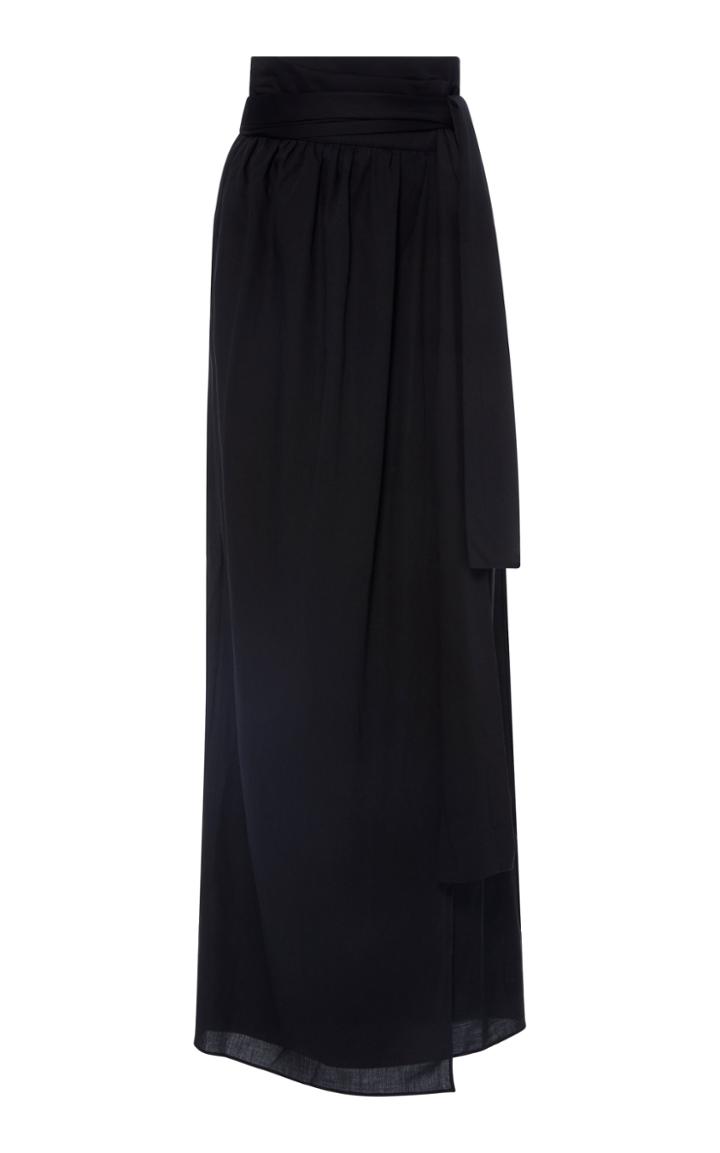 Mara Hoffman Cora Black Wrap Skirt