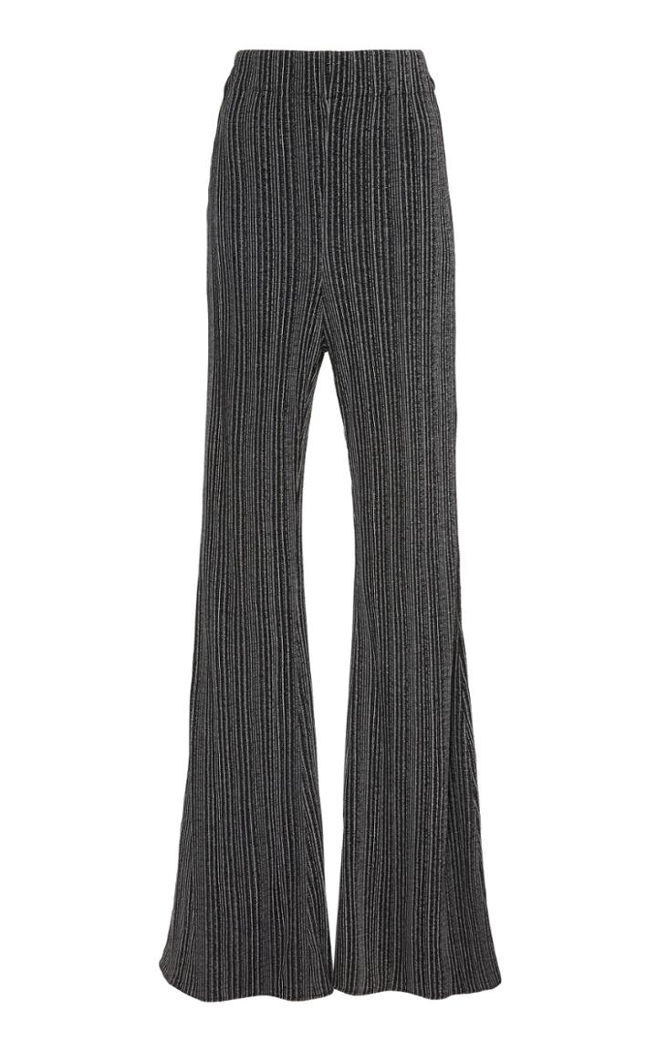Ellery Footnote Ribbed Flare Pants