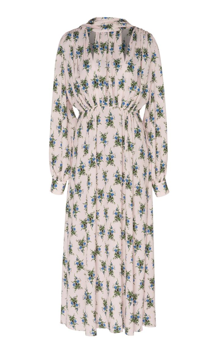 Emilia Wickstead Marguera Slit Midi Dress
