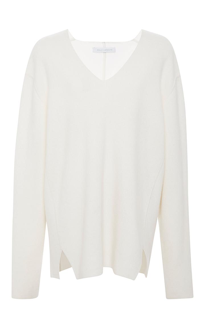 Sally Lapointe Felted Cashmere Wool Pullover