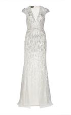 Jenny Packham Galina Sequined Chiffon Gown