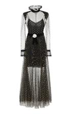 Philosophy Di Lorenzo Serafini Polka Dot Embroidered Gown