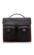 Want Les Essentiels Durham Leather-trimmed Canvas Shoulder Bag