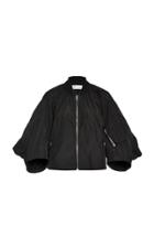Red Valentino Ruffled Taffeta Bomber