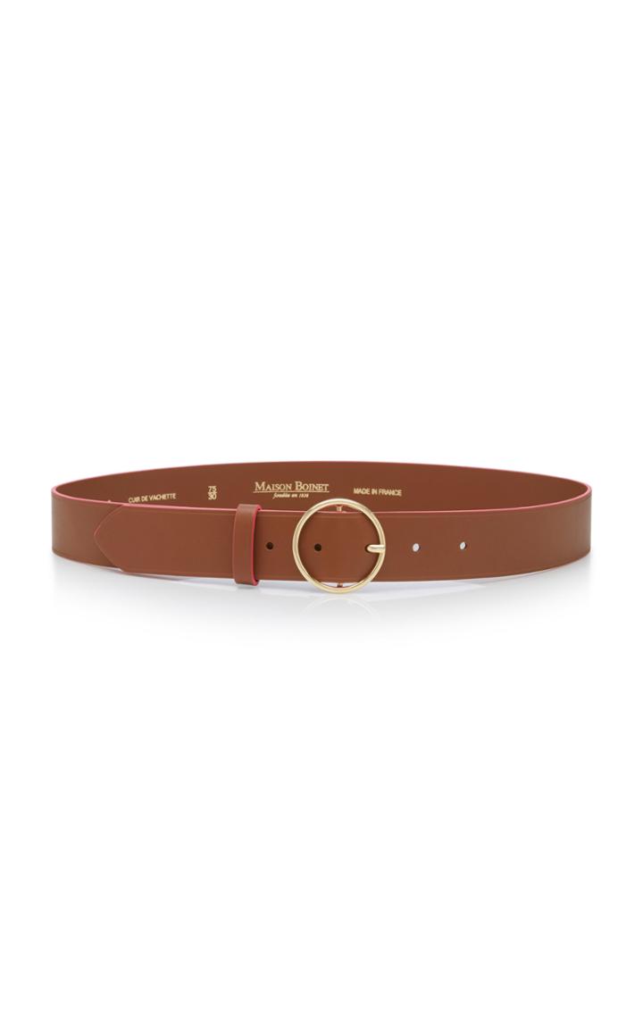 Maison Boinet Buckled Leather Belt