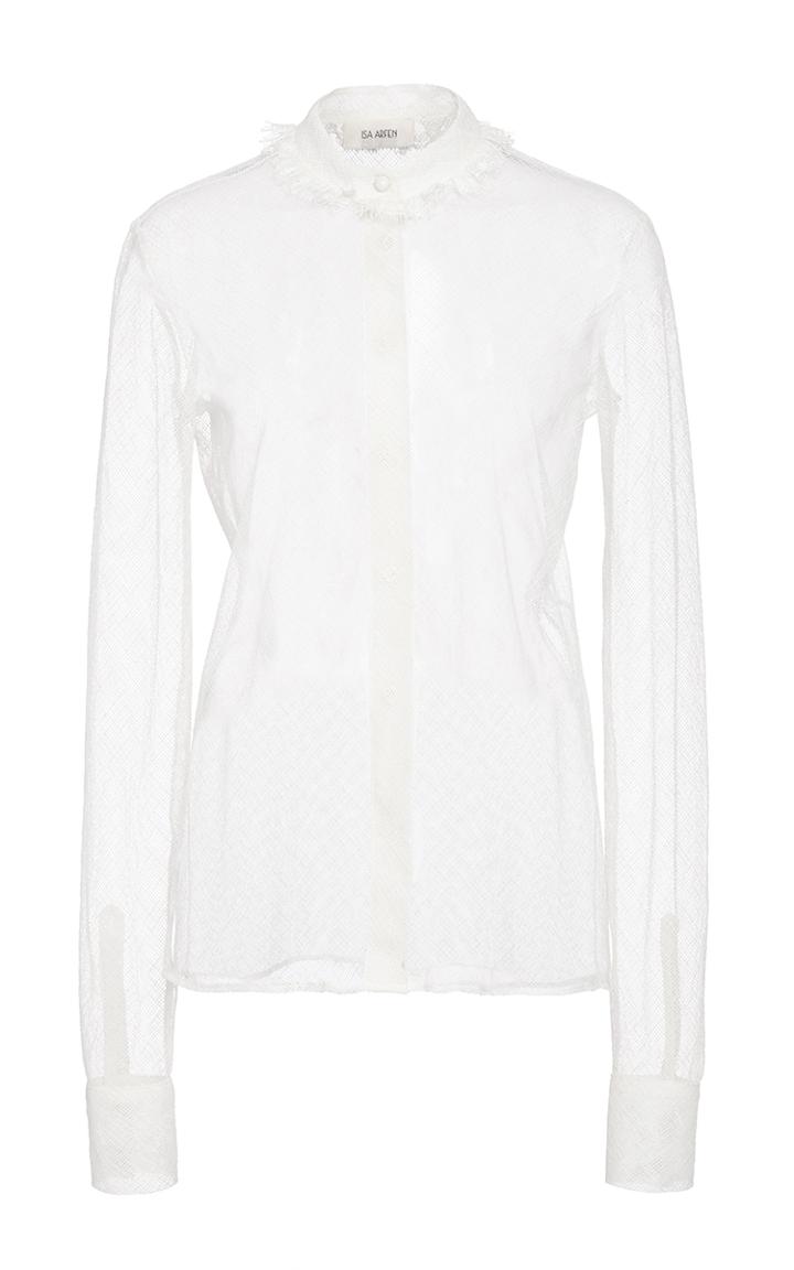Isa Arfen Lace Collar Shirt