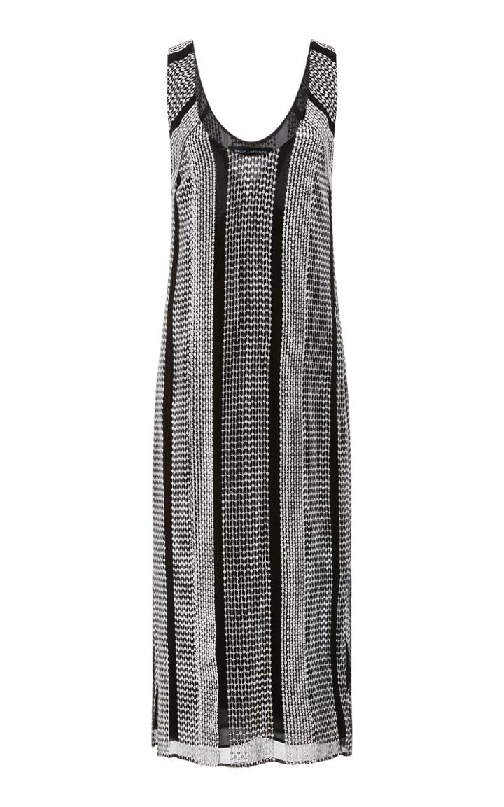 Sally Lapointe Stitched Sequins Tank Dress