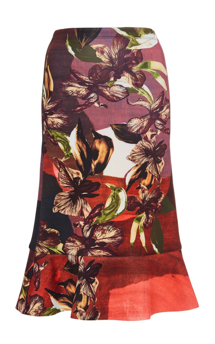 Clover Canyon Autumn Lilies Neoprene Skirt