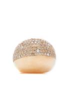 Moda Operandi Jill Heller Vintage 18k Rose Gold Vintage Cocktail Ring With White & C