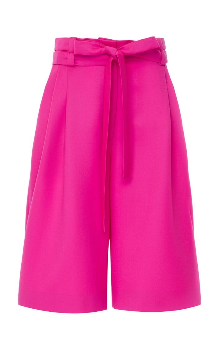 Moda Operandi Valentino High-rise Wool Knee-length Shorts Size: 36