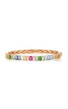 Moda Operandi Shay 18k Rose Gold Rainbow Eternity Bangle
