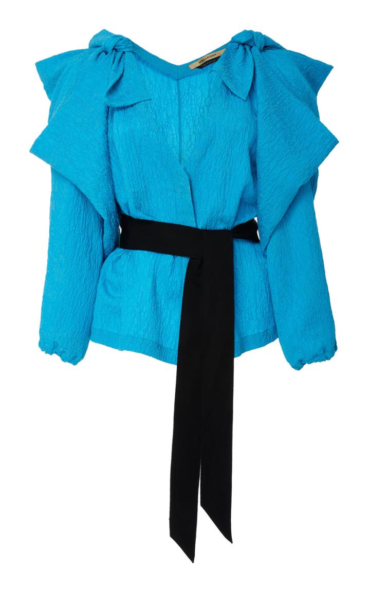 Hellessy Ocean Drive Button Front Blouse