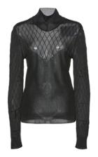 Paco Rabanne Knit Mock Neck Top