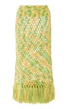 Michael Kors Collection Crochet Cashmere Skirt
