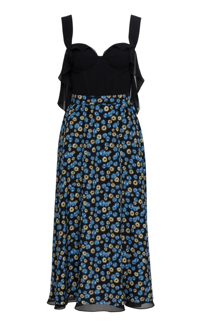 Ulyana Sergeenko Demi Couture Floral Cocktail Dress