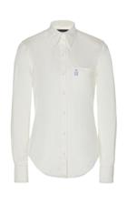 Brandon Maxwell Classic Button-down Satin-linen Shirt