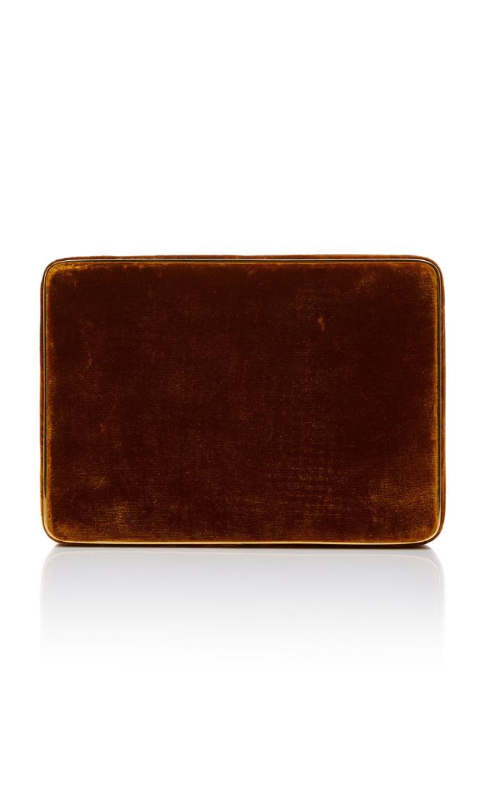 Hunting Season Square Compact Clutch In Velvet