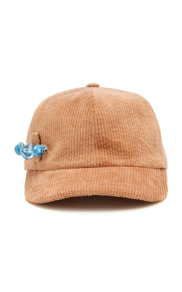 Federica Moretti Corduroy Baseball Cap