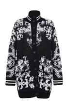 Red Valentino Turtleneck Knit Coat