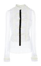 Philosophy Di Lorenzo Serafini Plumetis Lace Ruffle Blouse