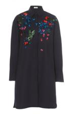 Delpozo Embellished Cotton Poplin Shirt Dress