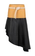 Moda Operandi Stand Studio Amelia Contrast Leather Skirt Size: 32