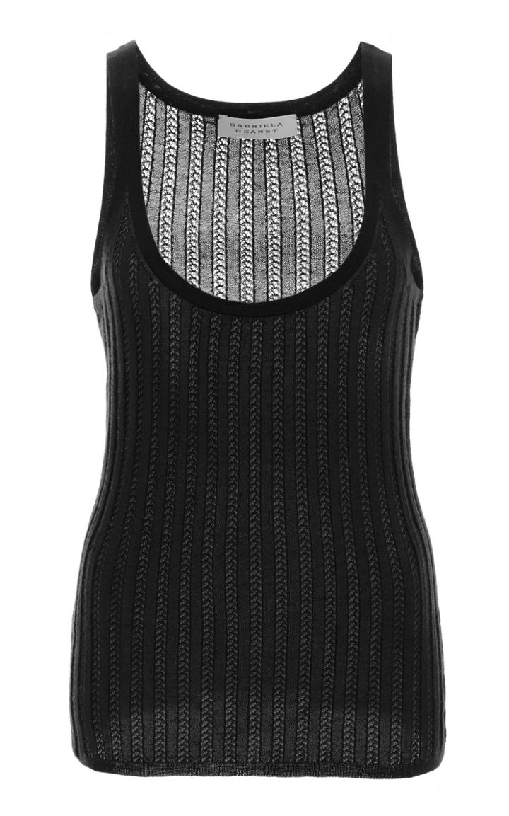 Moda Operandi Gabriela Hearst Nevin Pointelle-knit Cashmere-silk Tank Top