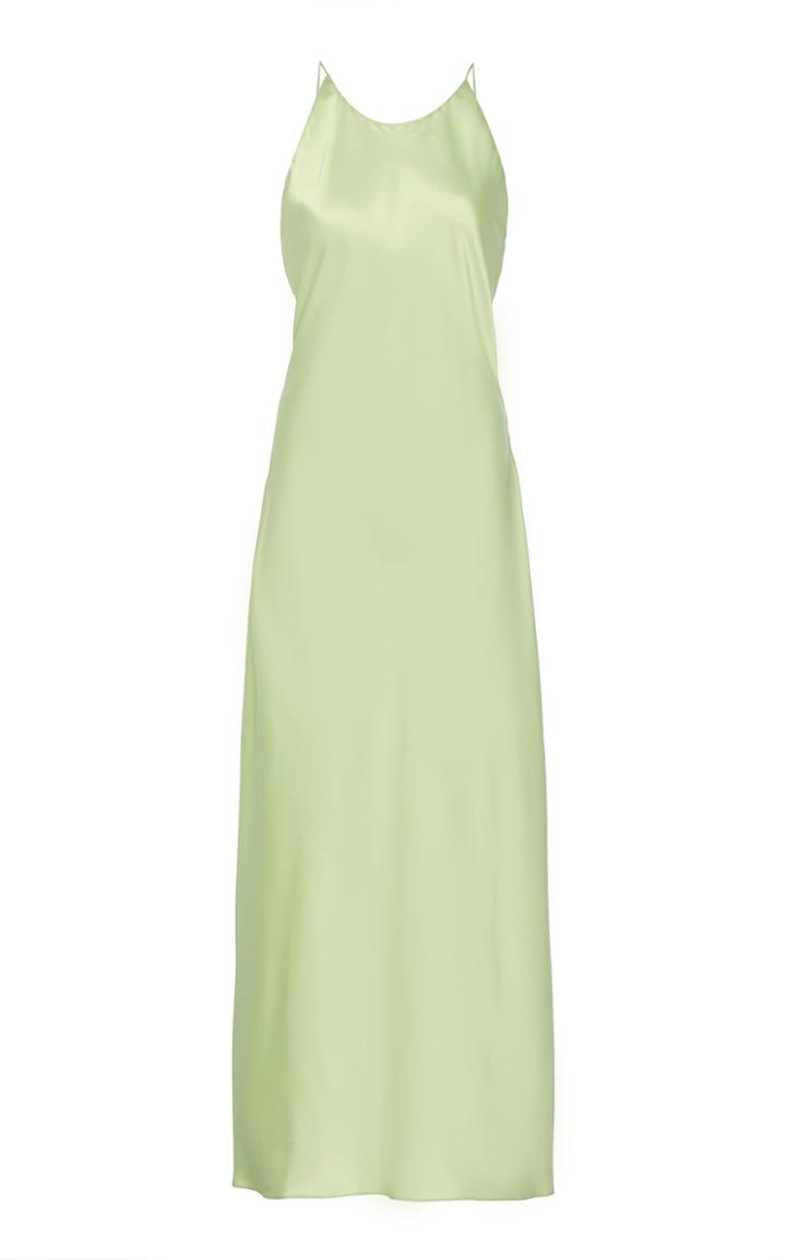 Rosetta Getty Bias Open-back Satin Dress