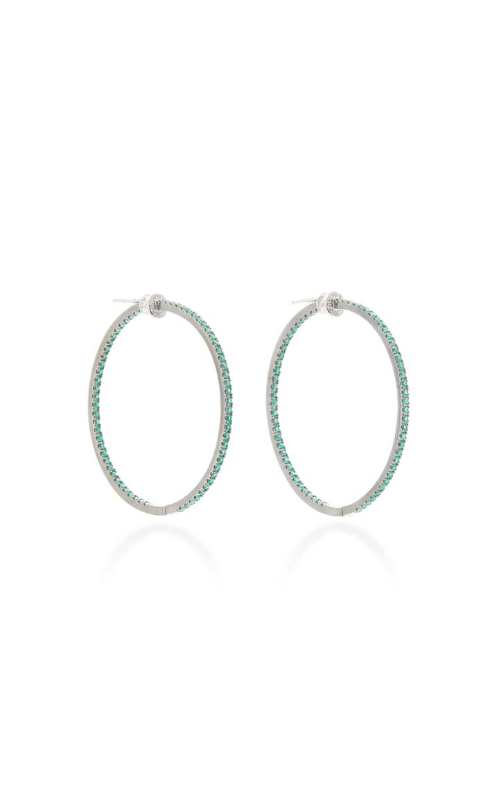 Nam Cho 18k Gold, Emerald And Diamond Earrings