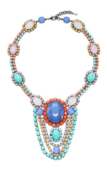 Sharra Pagano Blue Drop Crystal Necklace