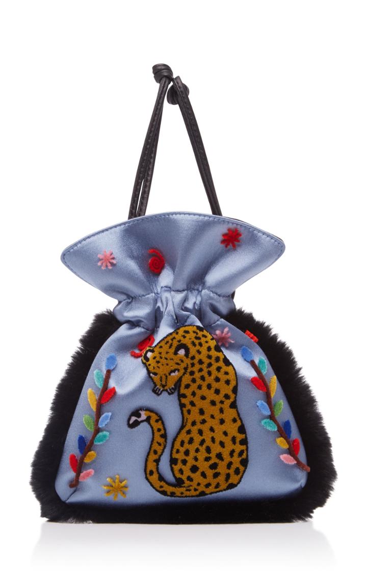 Les Petits Joueurs Nano Trilly Cheetah Flower Pouch