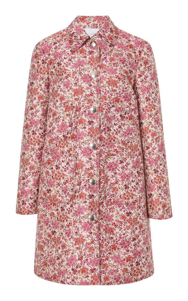 Giambattista Valli Knee Length Floral Coat