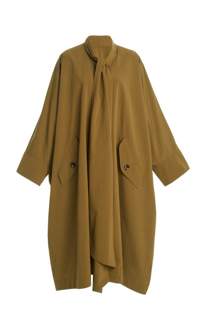Moda Operandi Petar Petrov Magda Silk-cotton Blend Coat