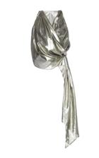 Attico Piper Metallic Drape Top