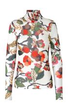 Moda Operandi Baum Und Pferdgarten Jodi Floral-print Jersey Turtleneck Top