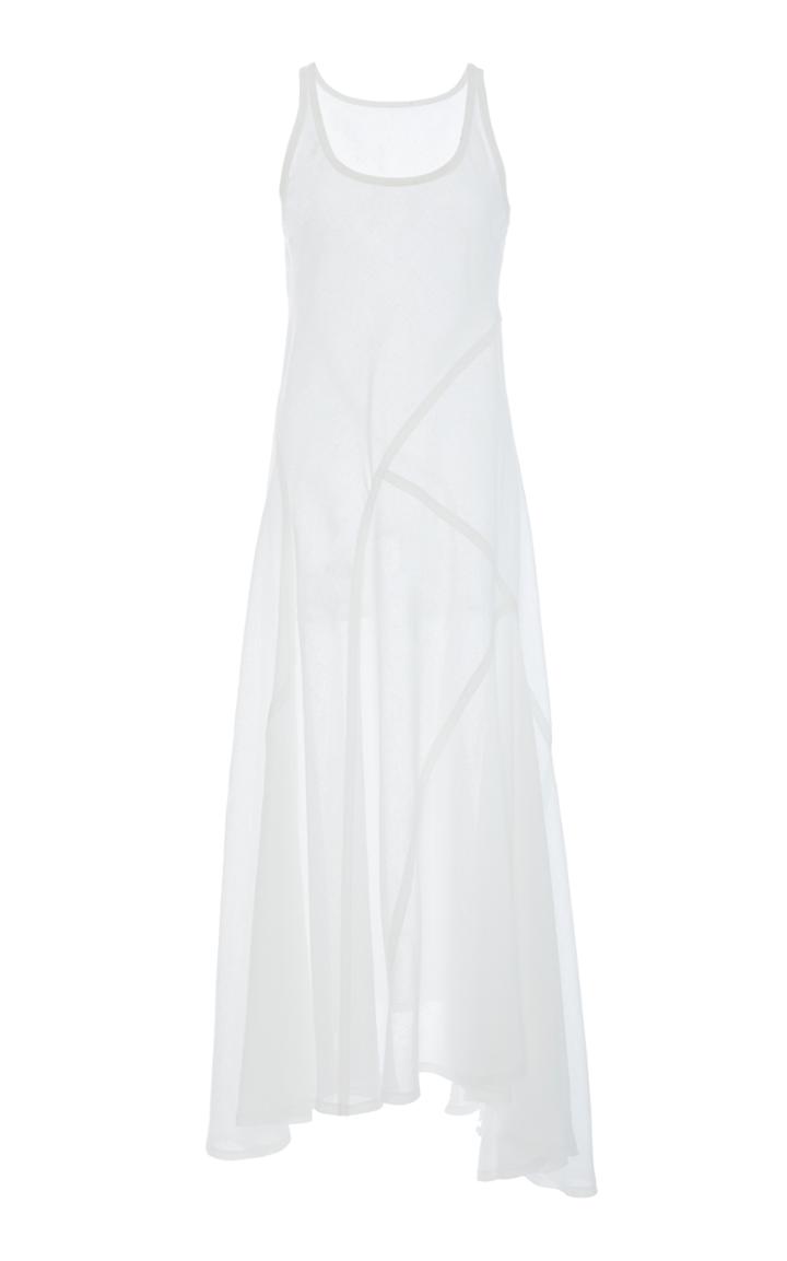 Michael Kors Collection Asymmetrical Linen Dress