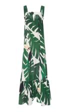 Adriana Degreas Geometric Foliage Maxi Dress