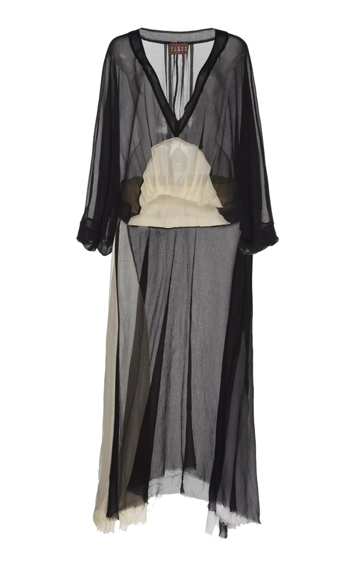 Albus Lumen Trio Solio Draped Silk Dress
