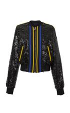 Elie Saab Sequin Tulle Paillettes Cropped Jacket