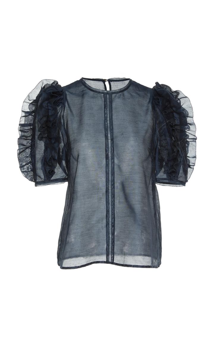 Ulla Johnson Aria Cotton And Silk Blend Top