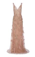 Marchesa Embroidered Tulle Evening Gown