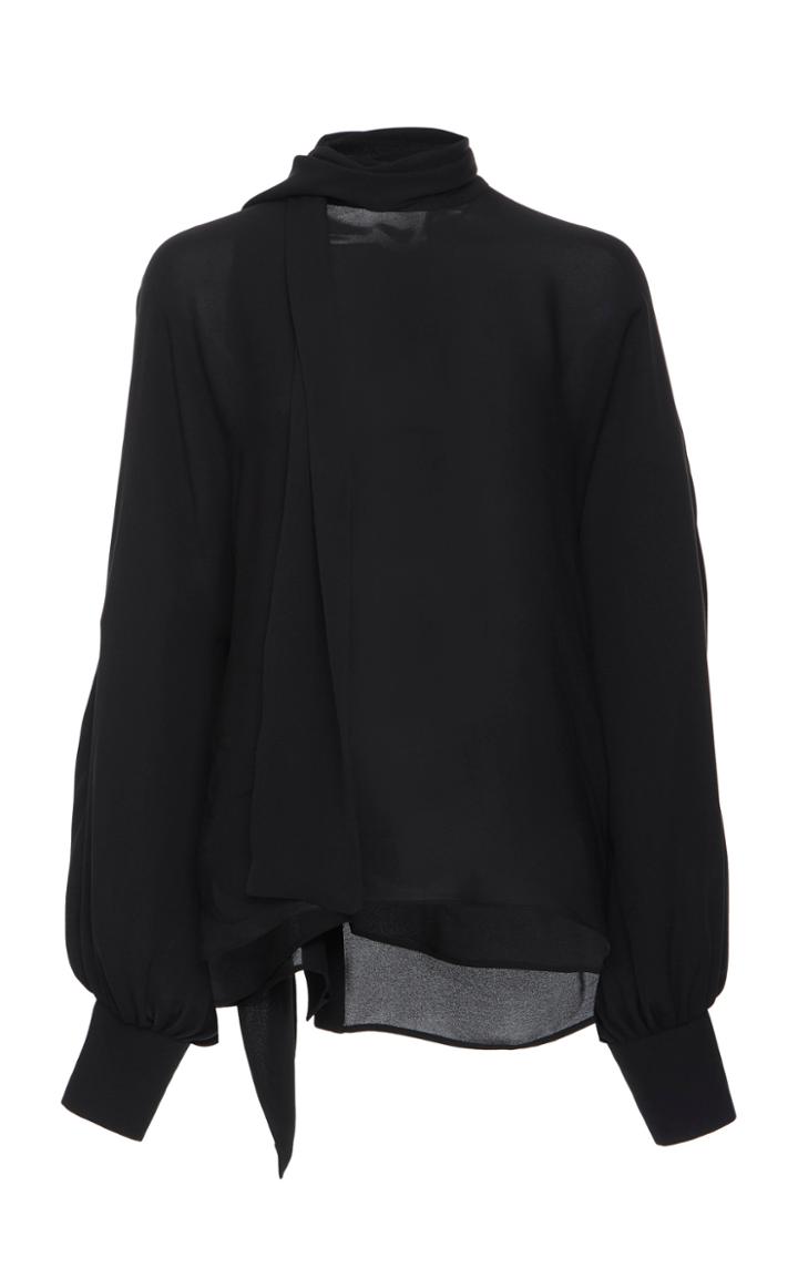 Valentino Silk Scarf Neck Blouse