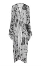 Silvia Tcherassi Floral-patterned Heliana Silk Tunic Dress