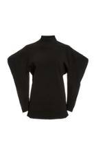 Proenza Schouler Puff-sleeve Jacquard Turtleneck Sweater
